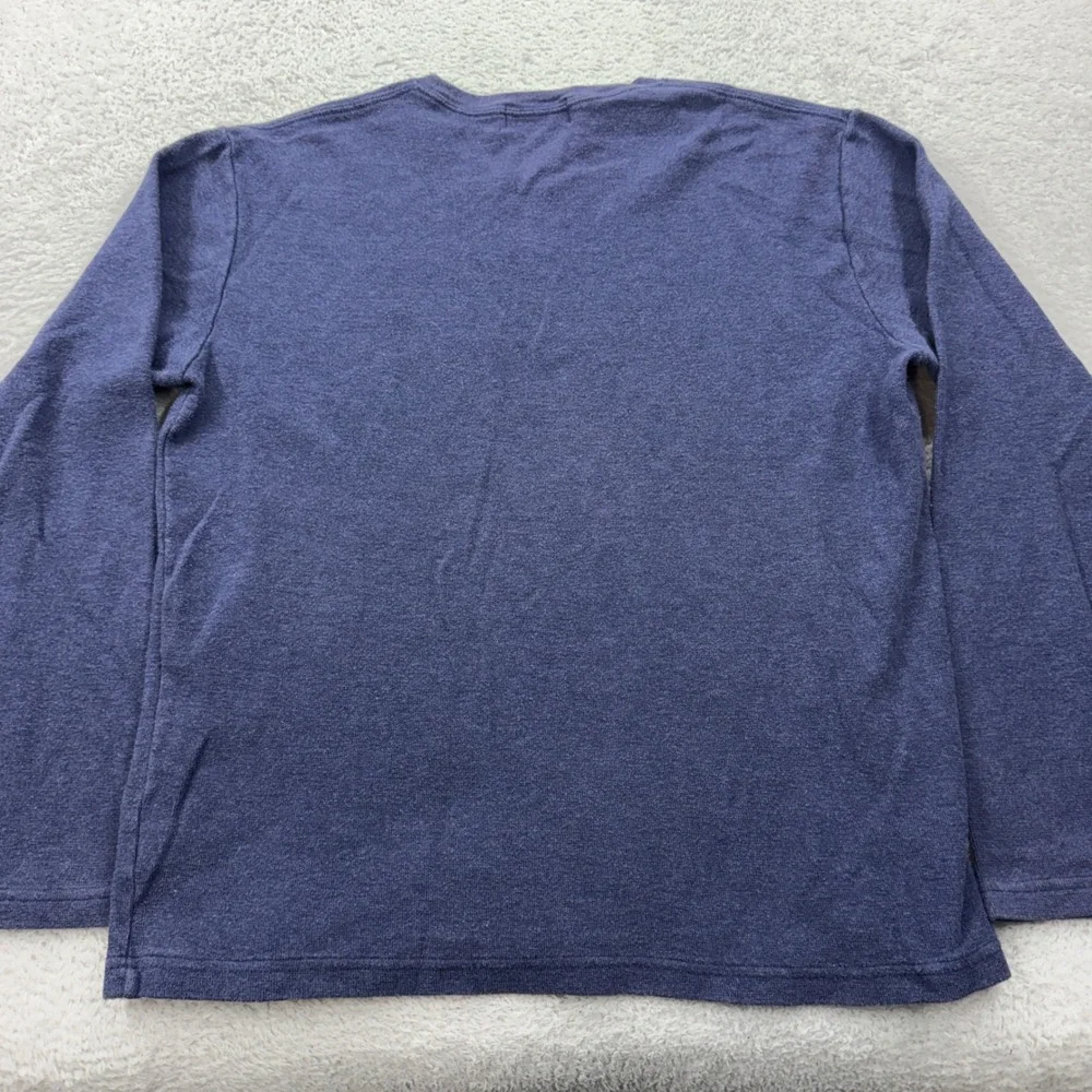 Vintage Polo Ralph‎ Lauren Mens Long Sleeve Striped T-Shirt Blue Crew Neck Large